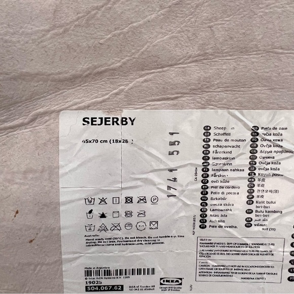 SEJERBY IKEA Chocolate Brown Sheepskin Rugs 18x28" / SOLD INDIVIDUALLY - Picture 5 of 8